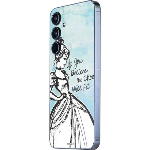 Disney Cinderella Sketch Art Shoe Will Fit Galaxy A35 5G Skin