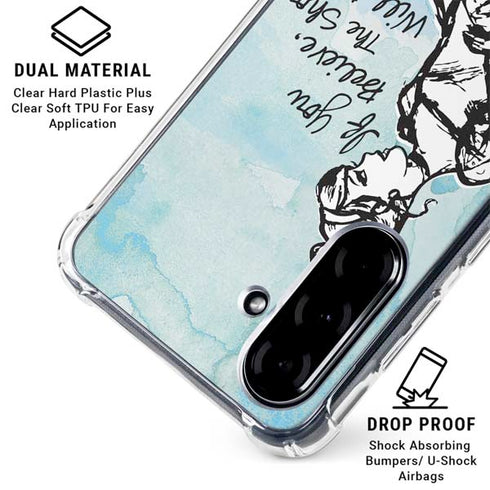 Disney Cinderella Sketch Art Shoe Will Fit Galaxy A36 5G Clear Case