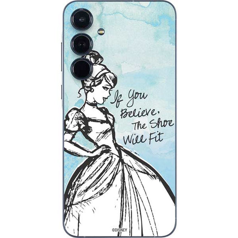 Disney Cinderella Sketch Art Shoe Will Fit Galaxy A55 5G Skin