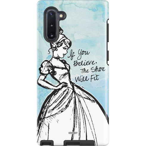 Disney Cinderella Sketch Art Shoe Will Fit Galaxy Cases