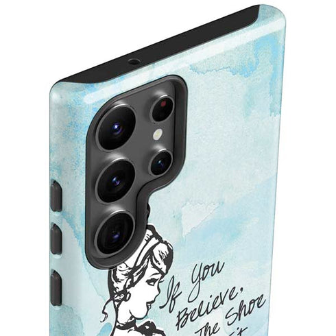 Disney Cinderella Sketch Art Shoe Will Fit Galaxy S23 Ultra Pro Case