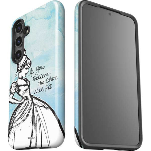 Disney Cinderella Sketch Art Shoe Will Fit Galaxy S25 Impact Case