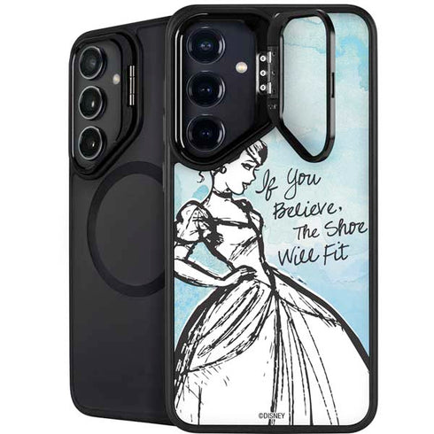 Disney Cinderella Sketch Art Shoe Will Fit Galaxy S25 Kickstand Case