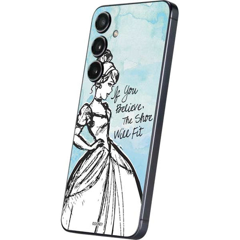 Disney Cinderella Sketch Art Shoe Will Fit Galaxy S25 Plus Skin