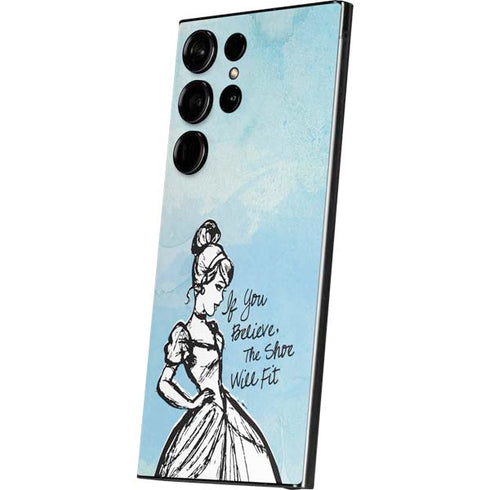 Disney Cinderella Sketch Art Shoe Will Fit Galaxy S24 Ultra Skin