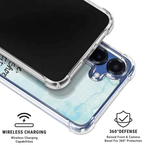 Disney Cinderella Sketch Art Shoe Will Fit Galaxy S25 Clear Case