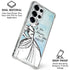Disney Cinderella Sketch Art Shoe Will Fit Galaxy S25 Ultra Clear Case