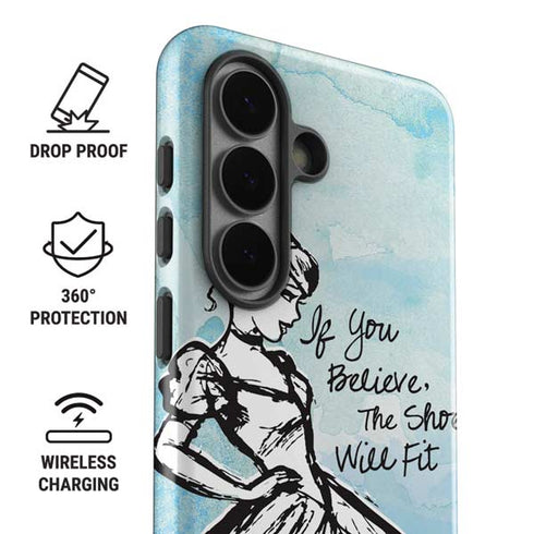 Disney Cinderella Sketch Art Shoe Will Fit Galaxy S26 Impact Case