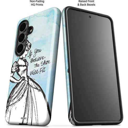 Disney Cinderella Sketch Art Shoe Will Fit Galaxy S26 Plus Impact Case