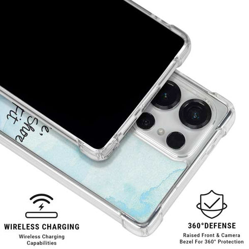 Disney Cinderella Sketch Art Shoe Will Fit Galaxy S26 Ultra Clear Case