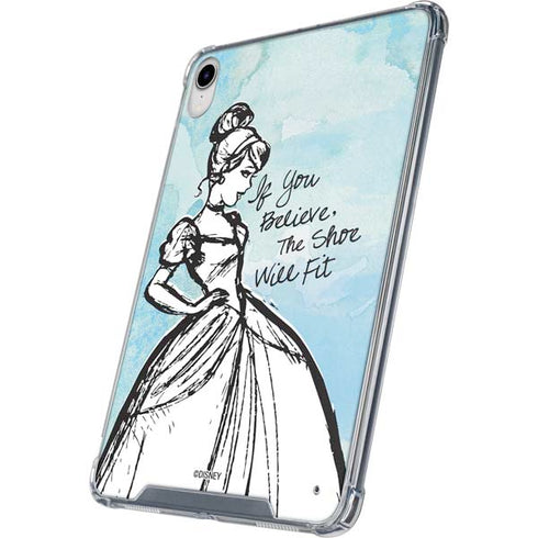 Disney Cinderella Sketch Art Shoe Will Fit iPad 11th Gen (2025) Clear Case