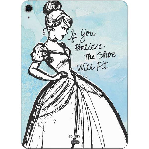 Disney Cinderella Sketch Art Shoe Will Fit Apple iPad Air Skin
