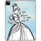 Disney Cinderella Sketch Art Shoe Will Fit iPad Pro 11in (2024) Clear Case