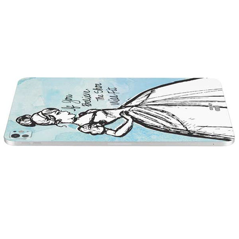 Disney Cinderella Sketch Art Shoe Will Fit iPad Pro 13in M4 (2024) Skin