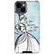 Disney Cinderella Sketch Art Shoe Will Fit iPhone 15 Clear Case