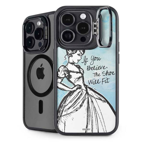 Disney Cinderella Sketch Art Shoe Will Fit iPhone 15 Pro Kickstand Case