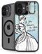 Disney Cinderella Sketch Art Shoe Will Fit iPhone 16 Plus Kickstand Case