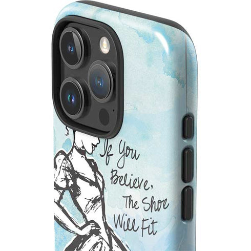 Disney Cinderella Sketch Art Shoe Will Fit iPhone 16 Pro Impact Case