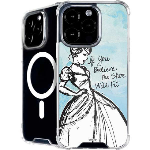 Disney Cinderella Sketch Art Shoe Will Fit iPhone 16 Pro MagSafe Case