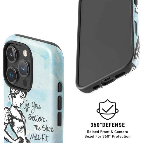 Disney Cinderella Sketch Art Shoe Will Fit iPhone 16 Pro Magsafe Impact Case