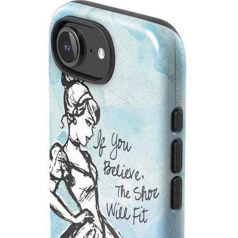 Disney Cinderella Sketch Art Shoe Will Fit iPhone 16e Impact Case