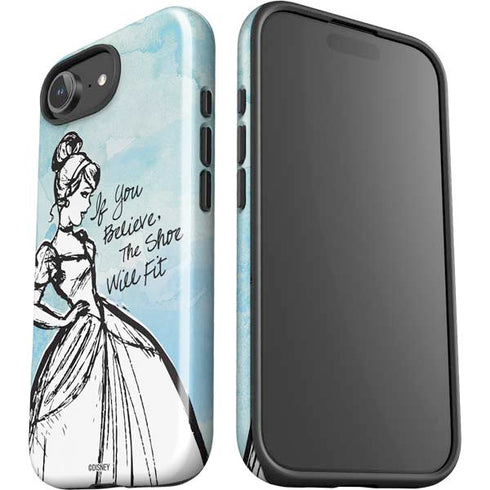 Disney Cinderella Sketch Art Shoe Will Fit iPhone 16e Impact Case