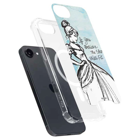 Disney Cinderella Sketch Art Shoe Will Fit iPhone 16e MagSafe Case