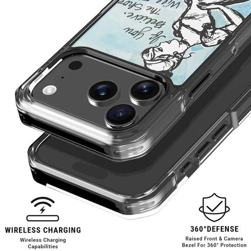 Disney Cinderella Sketch Art Shoe Will Fit iPhone 18 Pro Clear Case