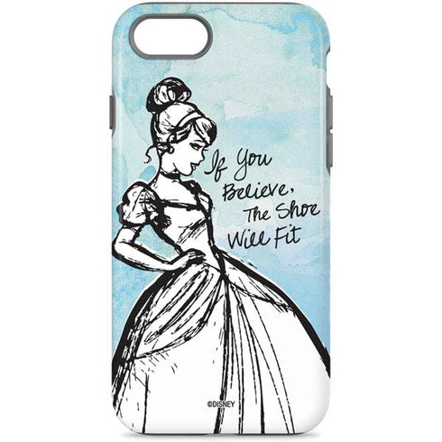 Disney Cinderella Sketch Art Shoe Will Fit iPhone Cases