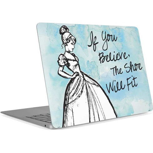 Disney Cinderella Sketch Art Shoe Will Fit Apple MacBook Air Skin
