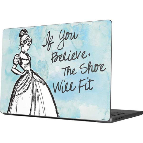 Disney Cinderella Sketch Art Shoe Will Fit Apple MacBook Pro 14-inch Skin
