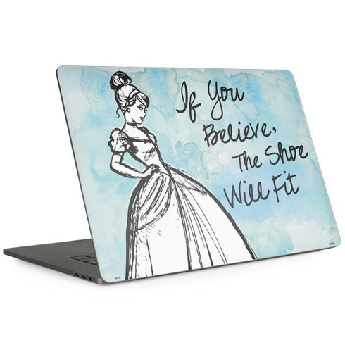 Disney Cinderella Sketch Art Shoe Will Fit MacBook Skins
