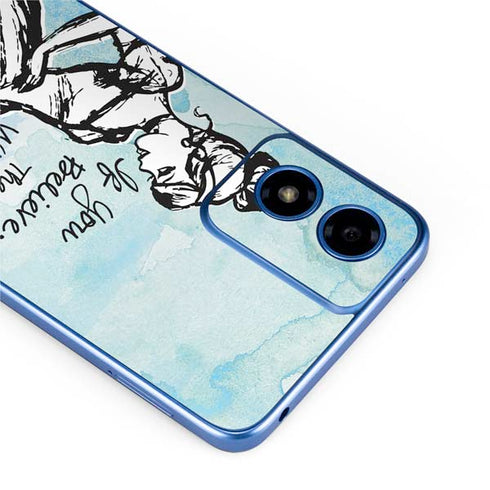 Disney Cinderella Sketch Art Shoe Will Fit Moto G Play 4G (2024) Skin