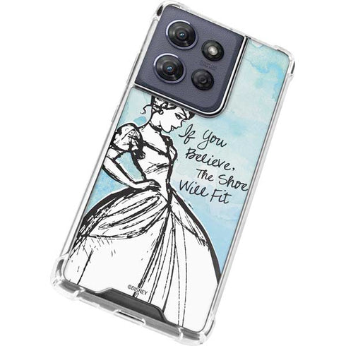 Disney Cinderella Sketch Art Shoe Will Fit Moto G Power 5G (2025) Clear Case