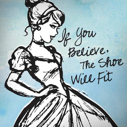 Disney Cinderella Sketch Art Shoe Will Fit Moto G6 Skin