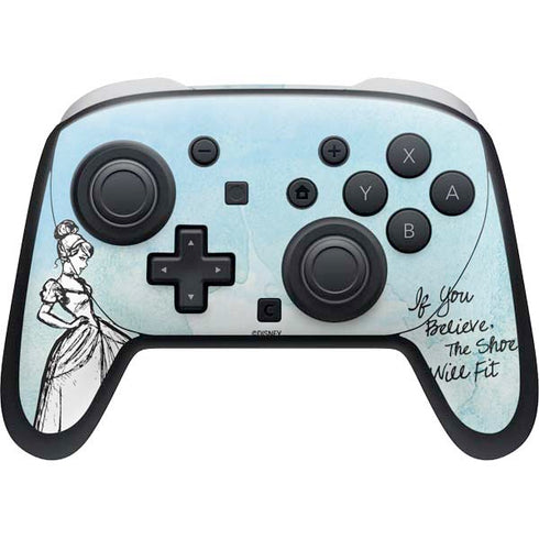 Disney Cinderella Sketch Art Shoe Will Fit Nintendo Skins