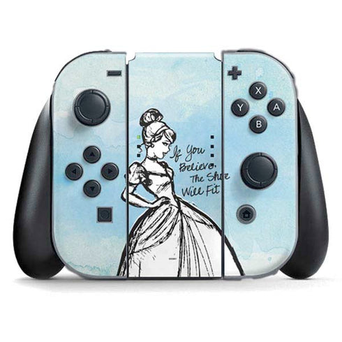 Disney Cinderella Sketch Art Shoe Will Fit Nintendo Skins