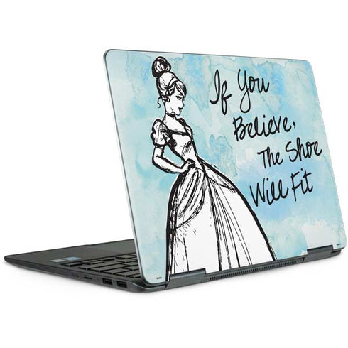 Disney Cinderella Sketch Art Shoe Will Fit Notebook 9 Pro 13in (2017) Skin