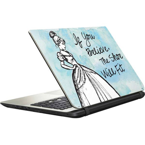 Disney Cinderella Sketch Art Shoe Will Fit Satellite L50-B / S50-B Skin