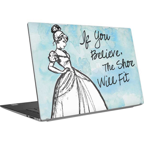 Disney Cinderella Sketch Art Shoe Will Fit Dell XPS Skin
