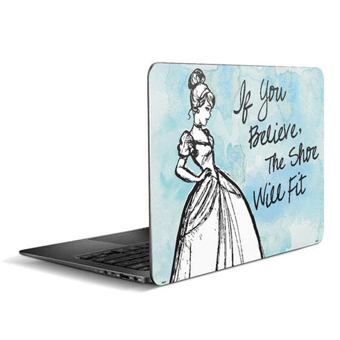 Disney Cinderella Sketch Art Shoe Will Fit Zenbook UX305FA 13.3in Skin