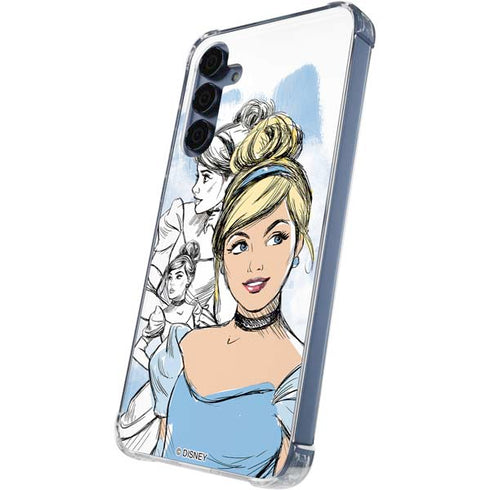 Disney Princess Cinderella Sketch Galaxy A35 5G Clear Case