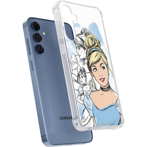 Disney Princess Cinderella Sketch Galaxy A35 5G Clear Case