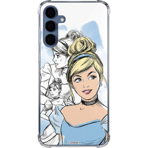 Disney Princess Cinderella Sketch Galaxy A55 5G Clear Case