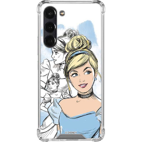 Disney Princess Cinderella Sketch Galaxy S24 FE Clear Case