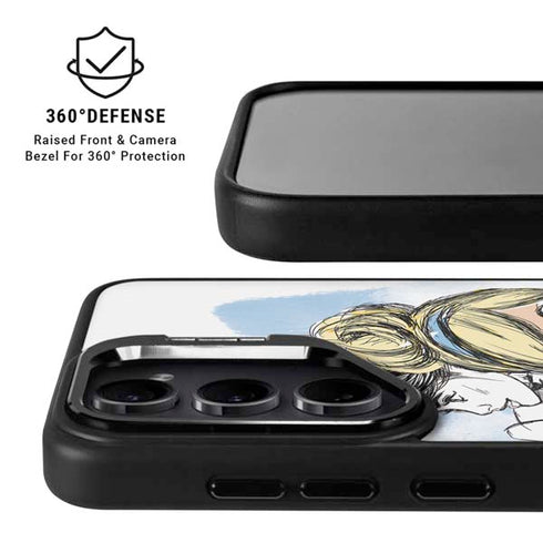 Disney Princess Cinderella Sketch Galaxy S25 Kickstand Case