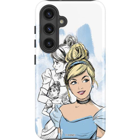Disney Princess Cinderella Sketch Galaxy S25 Plus Impact Case