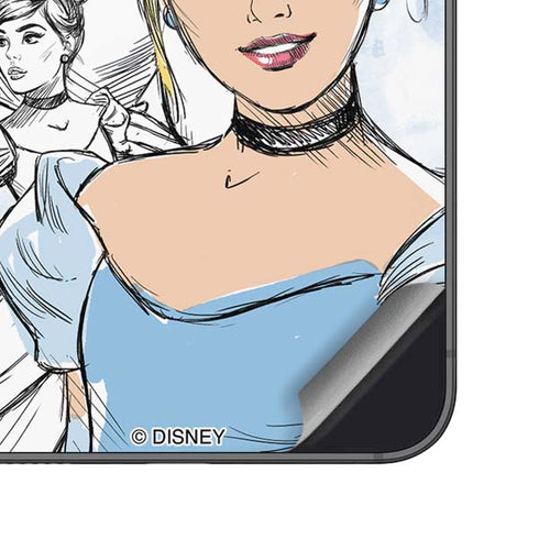 Disney Princess Cinderella Sketch Galaxy S25 Plus Skin