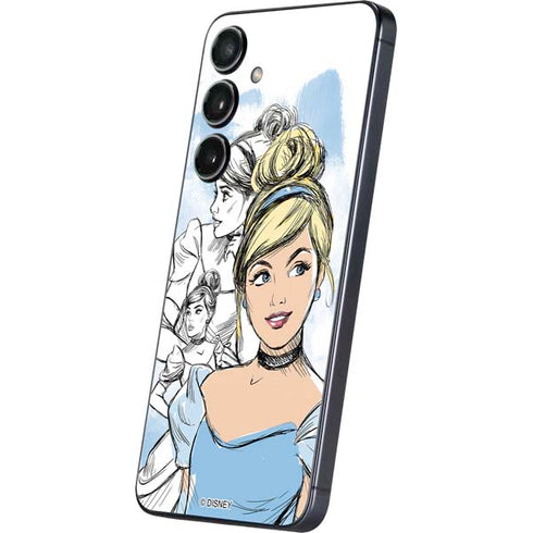 Disney Princess Cinderella Sketch Galaxy S25 Skin