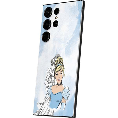 Disney Princess Cinderella Sketch Galaxy S25 Ultra Skin